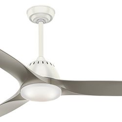 Casablanca Fan 52 Inch Contemporary Ceiling Fan in Fresh White with Cased White Glass LED Light  ...