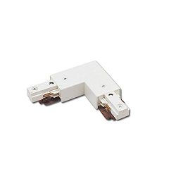 WAC Lighting J2-LLEFT-WT J Track 2-Circuit Left L Connector, White