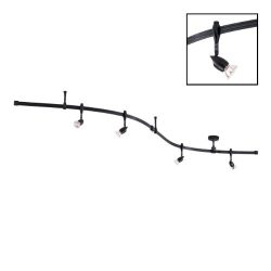 Nora Lighting NRS21-8104BN 4 Light Curved Rail Track Lighting