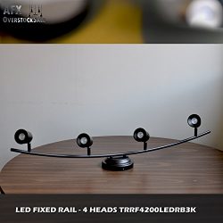 AFX Lighting TRRF4200LEDRB3K Frosted Acrylic LED Fixed Track Light Fixture, Oil Rubbed Bronze