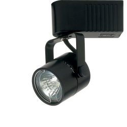 PLC Lighting TR28 BK Track Lighting 1 Light Slick 12-volt Collection, Black Finish