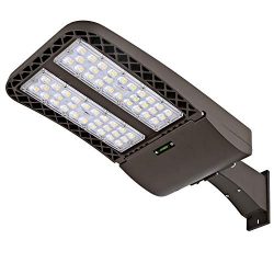 Hykolity 150W LED Parking Lot Light, LED Shoebox Fixture, 18000lm 5700k Photocell Optional Outdo ...