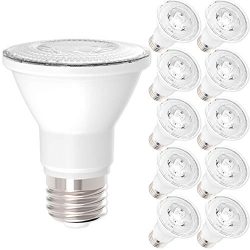 10 Pack – PAR20 LED 7 WATT (50W Equivalent), 5000K Daylight, DIMMABLE- Indoor/Outdoor Ligh ...