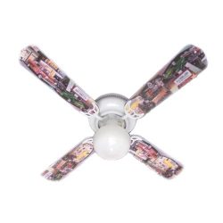 Ceiling Fan Designers Ceiling Fan, Hot Rod Cars Burger Diner, 42″