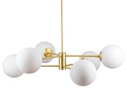 Caserti Modern Pendant Light Chandelier – Satin Brass – Linea di Liara LL-CH319-3SB