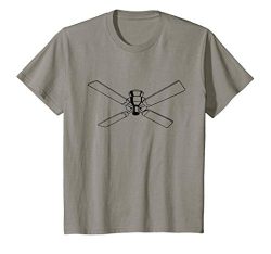 Kids Retro Ceiling Fan Print T-Shirt 8 Slate