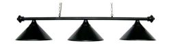 55″ Pool Table Light – Billiard Lamp Black with Metal Shades for 7 or 8′ Table