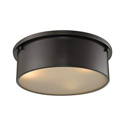 ELK Lighting 11811/3 Close-to-Ceiling-Light-fixtures, 5 x 14 x 14, Bronze