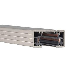 WAC Lighting HT2-BN 120V 2 Foot H Track with Mounting Hardware, Single Circuit, Brushed Nickel