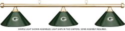 Imperial NFL Green Bay Packers Green Metal Shade & Brass Bar Billiard Pool Table Light