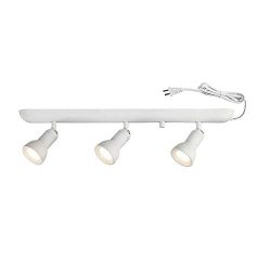 Hampton Bay 1.9 feet 3-Light White Integrated LED Plug-in Track Lighting Kit Fixture