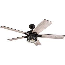 Honeywell Ceiling Fans 50690-01 Bontera, 52 inches, Matte Black