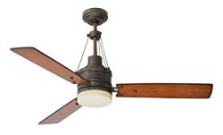 Emerson CF205LVS Highpointe 54-inch Modern Ceiling Fan, 3-Blade Ceiling Fan with LED Lighting an ...