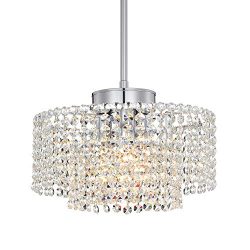 Mini Crystal Chandelier Modern Pendant Lighting Round Chandeliers Chrome Pendant Light 3 Light C ...