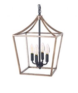 Homenovo Lighting Marden Farmhouse 4-Light Chandelier