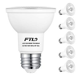 PAR20 LED Flood Bulbs, Dimmable 7W Spot Light Bulbs(50W Halogen Bulb Equivalent), 5000K Daylight ...