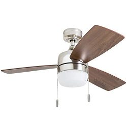 Honeywell 50616-01 Barcadero Ceiling Fan 44″ Compact Contemporary, Integrated LED Light, C ...