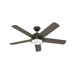 Hunter Indoor Wifi Ceiling Fan with LED Light and remote control – Romulus 54 inch, Nobel  ...