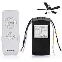 QIACHIP Universal Ceiling Fan and Light Remote Control Kit