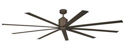 Big Air 96″ Industrial Indoor/Outdoor Ceiling Fan, 6 Speed with Remote, 14,000 CFM (Oil Ru ...