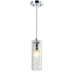 Glass Pendant Lighting Mini Chandelier 1 Light Ceiling Light Fixture Kitchen Island