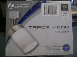 LITHONIA LIGHTING LTHCYLD MR16GU10 BN M4 Brushed Nickel Track Lighting Head, White