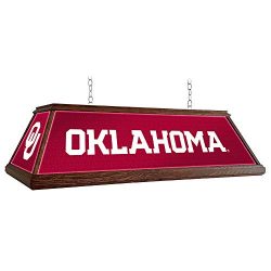 Oklahoma Sooners 46″ Wood Framed Billiards Pool Table Light