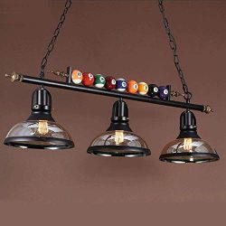 iMeshbean Pool Table Lights Fixture for 7′ / 8′ / 9′ Table, 59″ Hanging  ...