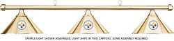 Imperial NFL Pittsburgh Steelers Brass Metal Shade/Brass Bar Billiard Pool Table Light