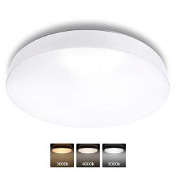 3 Color Temperature JACKYLED UL-Listed LED Ceiling Light Flush Mount 12Inch 18w 1260lm IP44 Thin ...